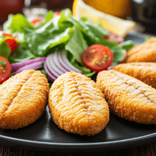 Fish Cutlets & Salads